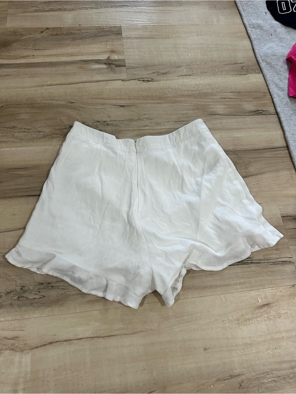 Altar'd State White Ruffle Mini Skort - Picture 2 of 3